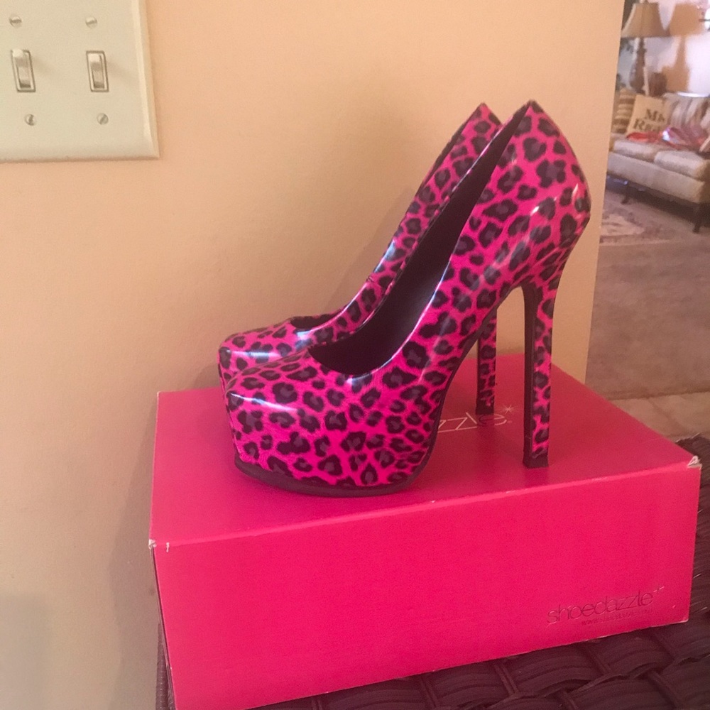 Pink Leopard Pumps